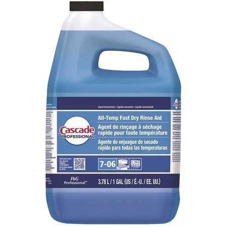 CASCADE Professional 1 Gal. Closed-Loop All-Temp Fast Dry Rinse Aid Dishwasher Liquid Concentrate Detergent 003700071186
